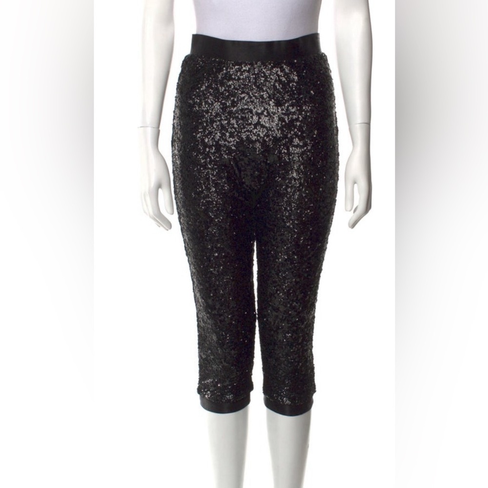 Alice + Olivia Sequin cropped skinny pants